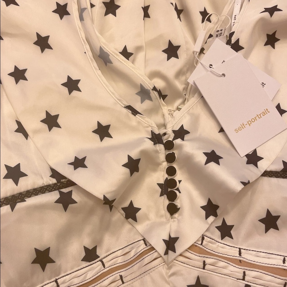 Self-portrait Printed Star Cocktail Dress - Picture 4 of 6